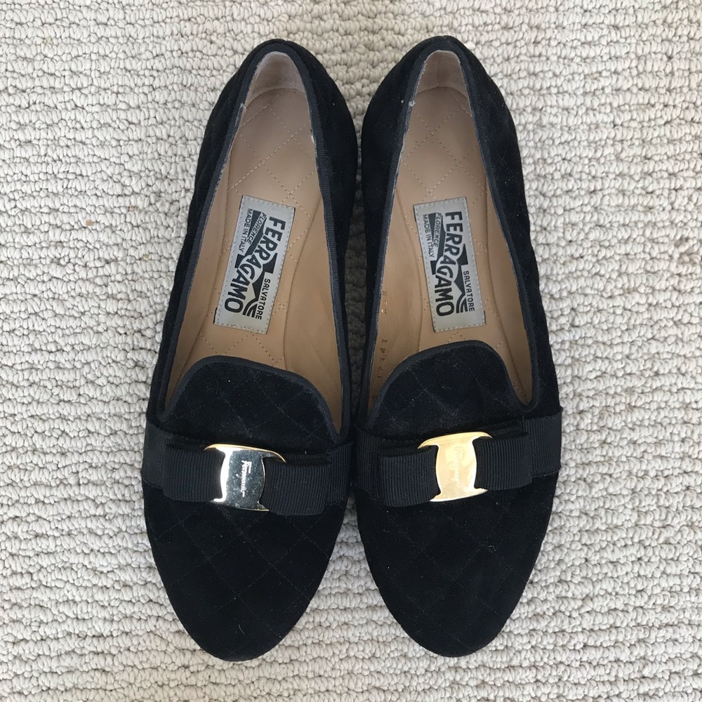 Scotty Black Quilted Smoking Slipper Loafer